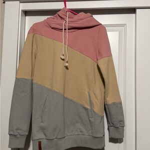 AMPERSAND AVE Pink, Tan, and Gray Jacket